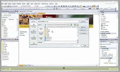 Microsoft Expression Web - Setting Links Video Tutorial