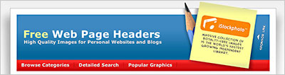 FreeWebPageHeaders.com Offers Free, High Quality Graphics For Your Personal Websites Or Blog