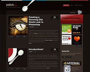 Photoshop Tutorial Site PSDTuts Launches Redesign