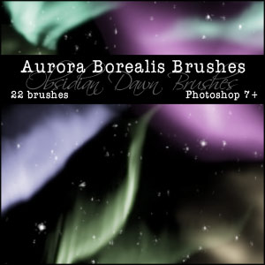 Free Photoshop Brushes - Aurora Borealis Northern Lights Photoshop Brushes From Stephanie