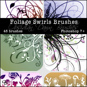 Swirls Photoshop Brushes From Stephanie