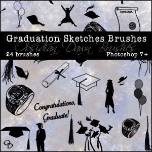 Obsidian Dawn Photoshop Brushes - Travel Sketches Brushes