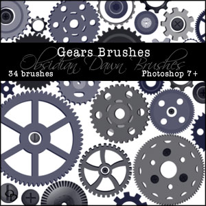 Obsidian Dawn Photoshop Brushes Compilation CD