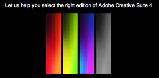 Adobe Creative Suite Selector