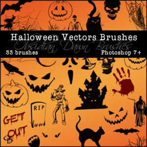 Halloween Photoshop Brushes - Halloween Vector Brushes - Halloween Images And Halloween Graphics