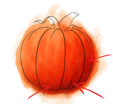 Photoshop Tutorial - How To Paint In Photoshop Using A Mouse - Halloween Pumpkin Photoshop Tutorial