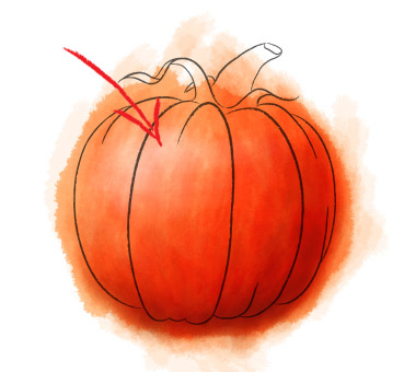 Photoshop Tutorial - How To Paint In Photoshop Using A Mouse - Halloween Pumpkin Photoshop Tutorial