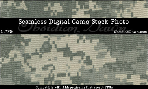 Seamless Stock Image - Camouflage Pattern