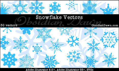 Snowflakes Illustrator Vectors