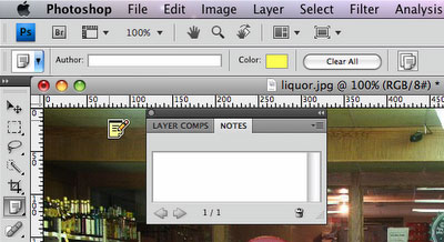 Note Tool Tutorial - Photoshop CS4 Note Tool