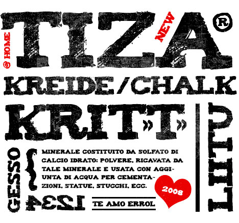 Free Font Tiza From Pablo Caro