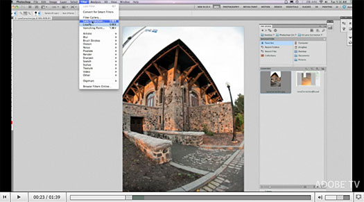 Automated Lens Correction In Photoshop CS5 - Video