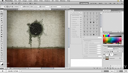 free photoshop patterns cs5. Photoshop CS5 Brush Engine Video - New Brushes And Painting Features In 