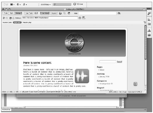 Using Dreamweaver CS5 with Web Content Management Systems - Adapted from Adobe Dreamweaver CS5 Bible 
