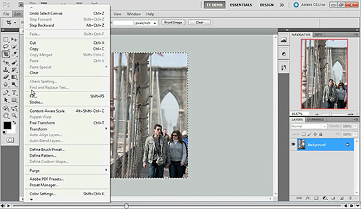 Working With Content Aware Scaling - Photoshop CS5 - Free CS5 Video Clip From Total Training