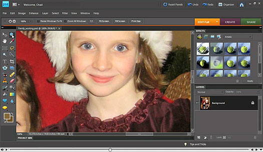 Retouching Your Photos Using Photoshop Elements - Free Video Tutorials - Working With The Healing Brush Tools, The Clone Stamp Tool, And Removing Dust And Scratches