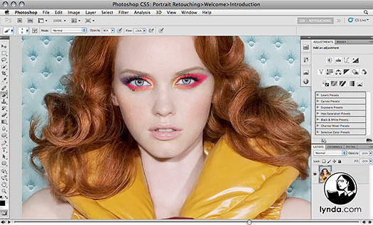 Photoshop CS5: Portrait Retouching - Free Video Clips