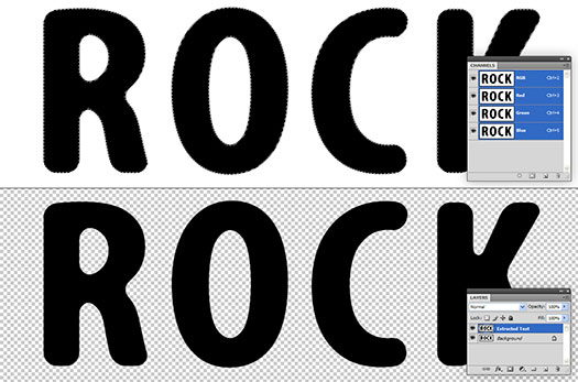 Rock Text Effect - Photoshop Tutorial