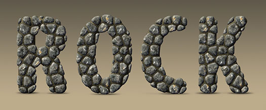 Rock Text Effect - Photoshop Tutorial