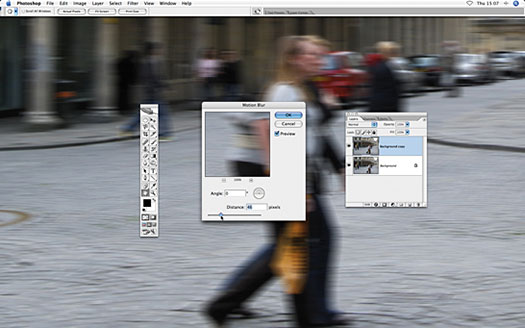 Photoshop Tip - Mimic A Slow Shutter Speed With Motion Blur