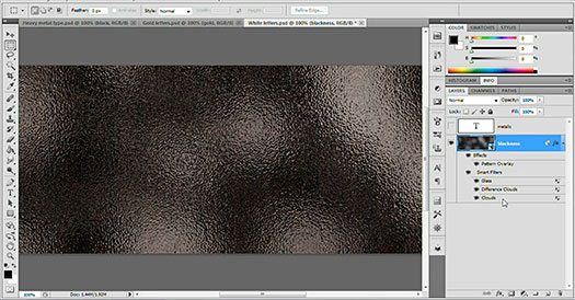 Click here to watch the free video tutorial, Creating A Hammered Metal Background, in a new window