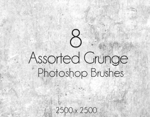 8 Free Photoshop Grunge Brushes