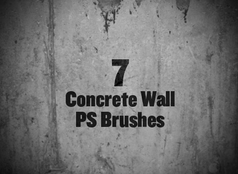 Set Of 7 Free Concrete Brushes For Photoshop