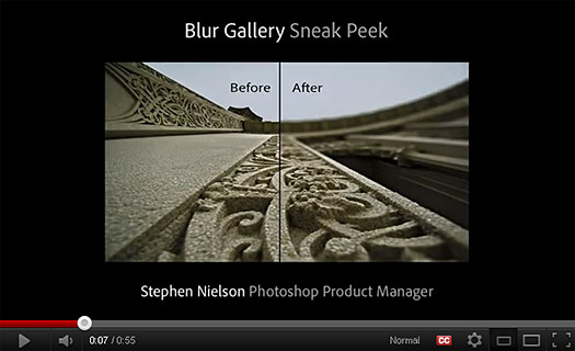 Photoshop CS6 Blur Gallery - Sneak Peek Video