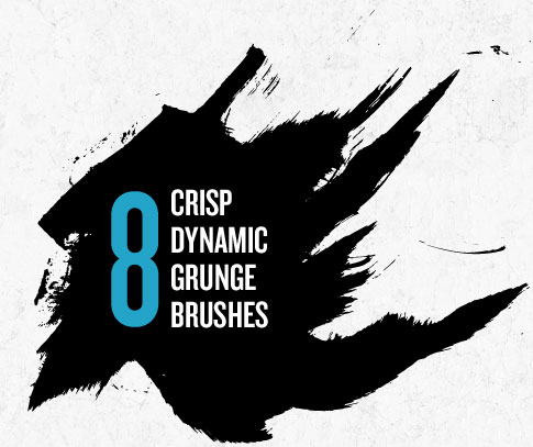 8 Free Dynamic Grunge Brushes From Bittbox