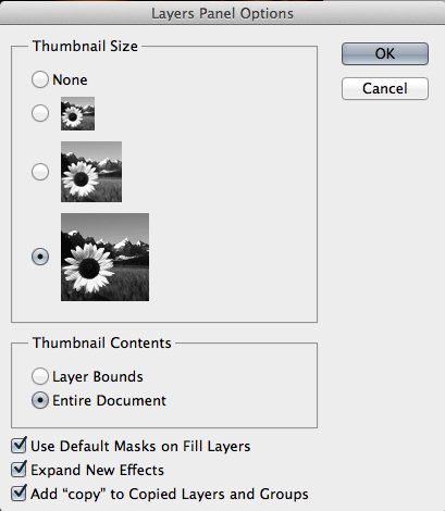 How To Make Photoshop's Layer Thumbnails Larger