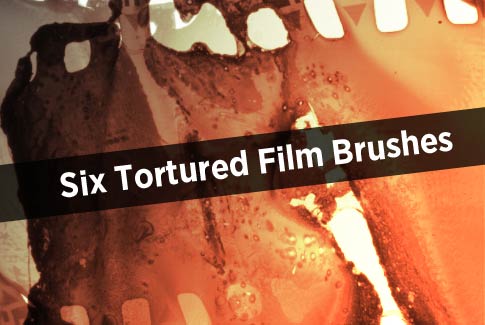 6 Free Photoshop Brushes - Tortured Film Brushes