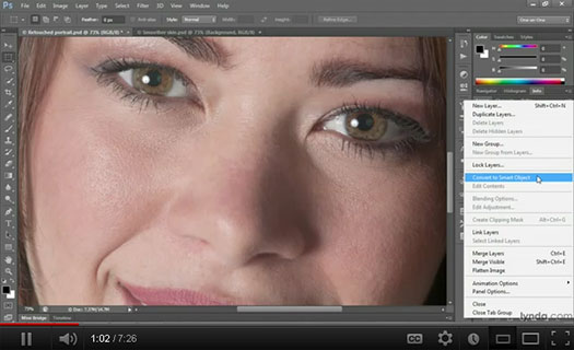 Retouching Photos To Improve Skin Surface In Photoshop - HD Video Tutorial