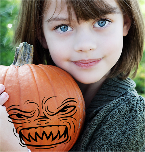 How To Carve A Punpkin In Photoshop - Video And Step-by-Step