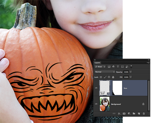 How To Carve A Punpkin In Photoshop - Video And Step-by-Step