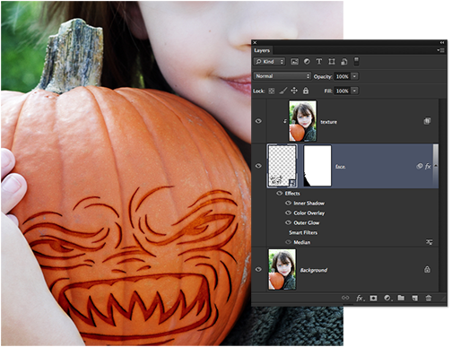 How To Carve A Punpkin In Photoshop - Video And Step-by-Step