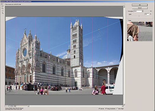 Working With The New CS6 Adaptive Wide Angle Filter