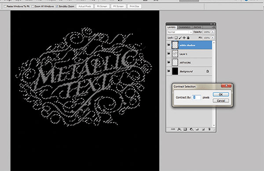 How To Create Metal Type In Five Steaps Steps - Photoshop Tutorial