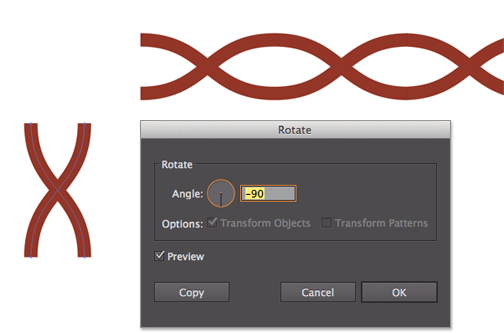 Creating Parts Of A Looping Braid For An Illustrator Pattern Brush