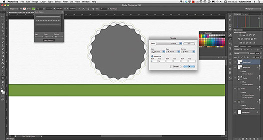 Create A Web Badge Using Vector Shapes Photoshop CS6