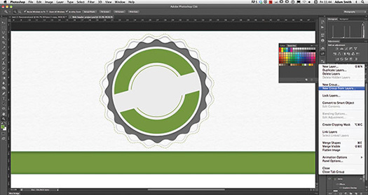 Create A Web Badge Using Vector Shapes Photoshop CS6