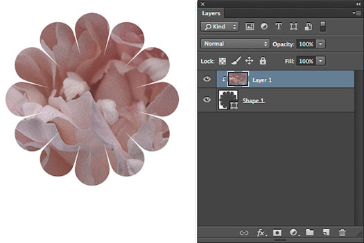 Displaying A Photograph Within A Shape In Photoshop - Tutorial