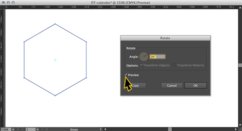 Create A 2013 Hexagonal Calendar In Illustrator