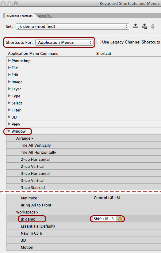 How To Add Custom Keyboard Shortcuts to Workspaces in Photoshop