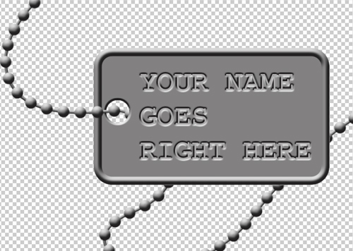 Create a military dog tag in Photoshop - video tutorial with Bert Monroy