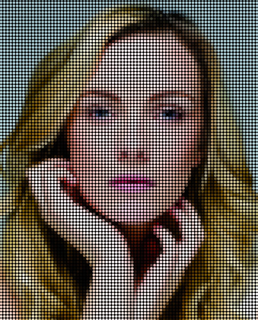 How to make a dotted mosaic effect from a bright, high-contrast image in Photoshop