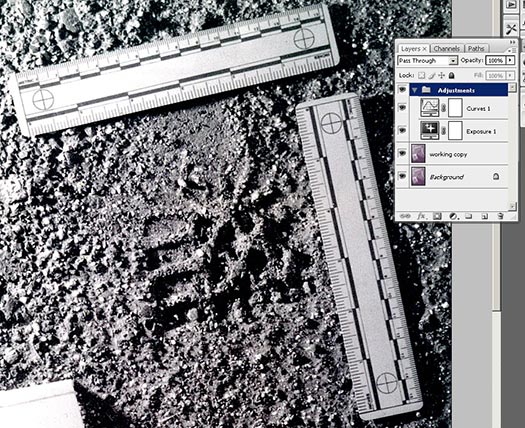 Forensic Photoshop Tutorial - Using Layers To Speed Things Up