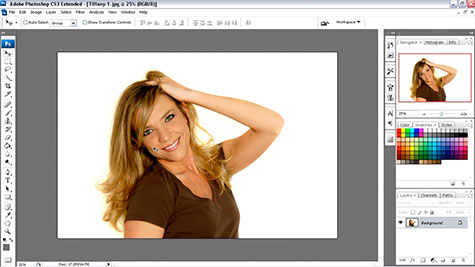 Click to launch the free Photoshop CS3 video tutorial from Total Training