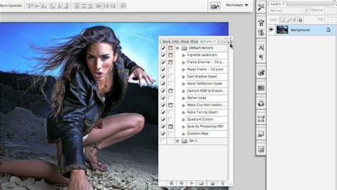 Click to launch the free Photoshop CS3 video tutorial from Total Training