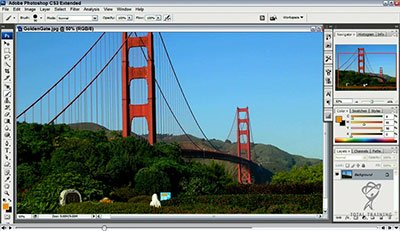 Click to launch the free Photoshop CS3 video tutorial from Total Training