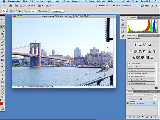 Working With Content Aware Fill In Photoshop CS5 - Photoshop CS5 Tutorial